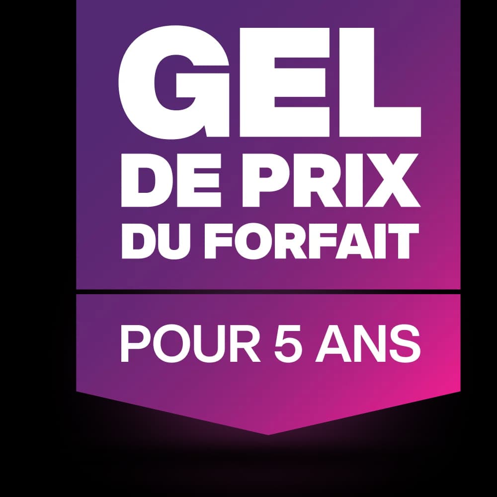 75 $/mois pour 175 Go 5G+ de données, appels et textos au Canada, aux É.-U. et en France